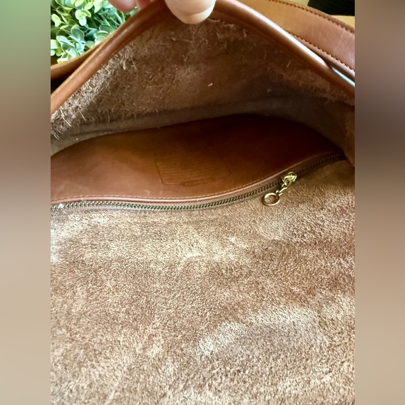 Vintage 90’s COACH Prairie 9954 British Tan Leather Flap Crossbody Turnlock - Picture 9 of 15